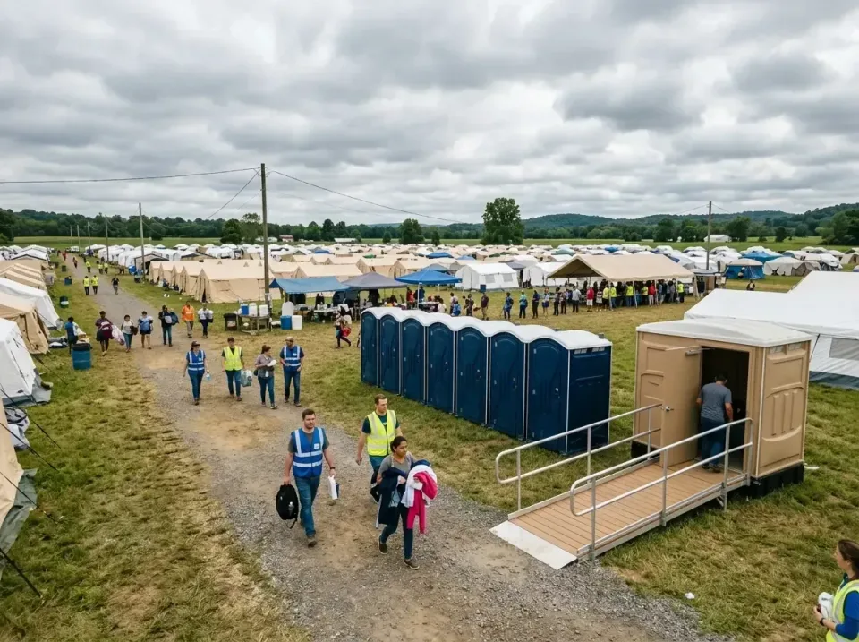 disaster-relief-camp-restrooms-010 — frequently asked questions, Dumpster & Portable Bathrooms Rental in Harlan, IA